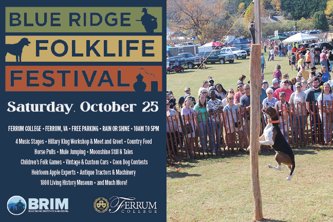 FerrumCollege's tweet photo. 🎶 Don’t miss the 52nd Annual Blue Ridge Folklife Festival! 🎶
Join us Sat, Oct. 25, 10 AM–5 PM at Ferrum College for music, crafts & Appalachian traditions! 🎻
🎟️ Pre-sale tickets: $12 adults | $8 seniors & youth
👉 https://t.co/FNPvw99lua
#FerrumRising #Folklife #BRIM https://t.co/qI2SimqX1n