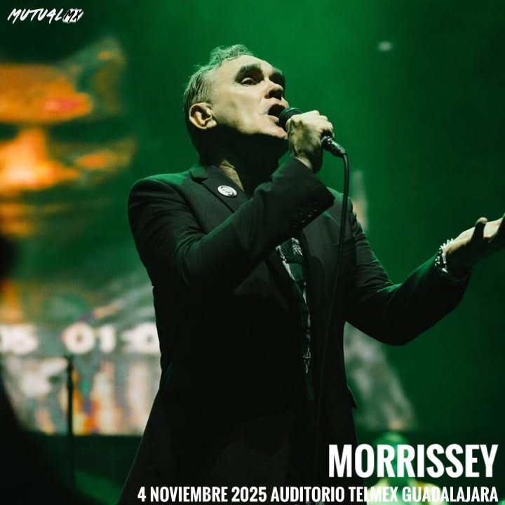 Morrissey se presentará en Guadalajara el 4 de noviembre en el emblemático escenario del <a href="/AuditorioTelmex/">Auditorio TELMEX</a> en lo que será una noche histórica a lado de un referente musical a nivel mundial. 🖤

Boletos disponibles a través de Ticketmaster
Presentado por <a href="/ocesa_total/">Ocesa Total</a>