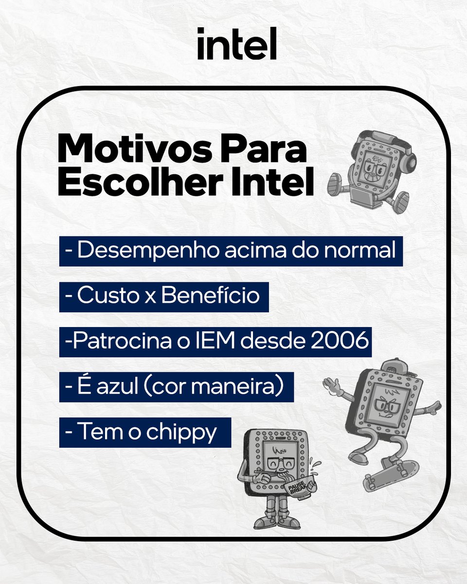 intelbrasil's tweet image. Segue o gabarito. ✍️

#IntelInside #SeTemIntelTemJogo