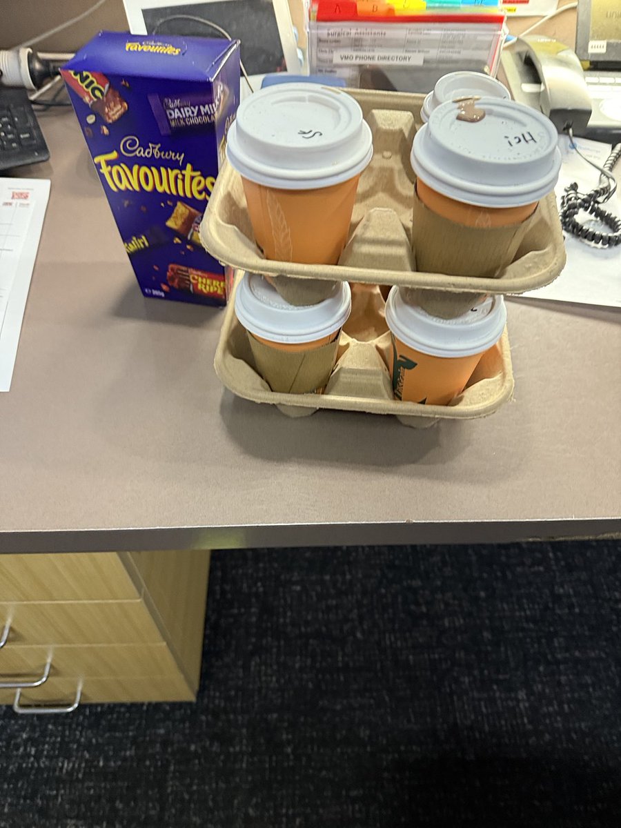 The most important part of the day. The L and D coffee run