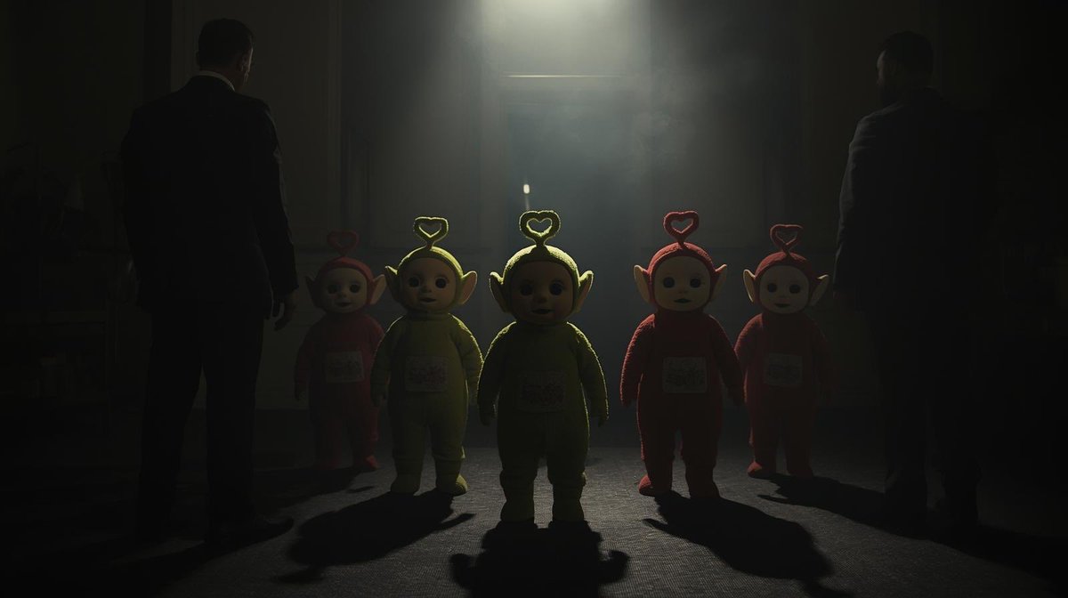 plandemiologX's tweet image. Teletabisi protiv Teletabisa. 
Režija ista.

#Plandemiolog #Plutokratija #DigitalnaDemokratija #Teletabisi #Sistem #IluzijaIzbora #Vlast #Opozicija #SvetJeSekta