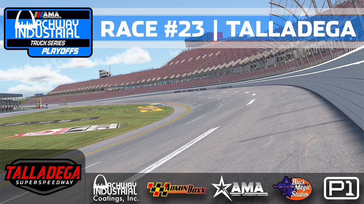 P1 Broadcasting (@p1broadcasting) on Twitter photo AMA Archway Industrial Truck Series🏆
🏁2025 Season 3 Round 23
The Chase🏆Top 8 Drivers
Join us Tonight Black Mafic Studios 220 from Talladega SuperSpeedway
🕒Action Start it 8:20pmET
🎙️Booth Mark Murphy and Sam Crowe
📺youtube.com/watch?v=gGZs5O…
<a href="/iRacing/">iRacing</a> <a href="/iRaceAMA/">American Motorsports Association</a> <a href="/retrocrow/">Sam Crowe</a> AMA Archway Industrial Truck Series🏆
🏁2025 Season 3 Round 23
The Chase🏆Top 8 Drivers
Join us Tonight Black Mafic Studios 220 from Talladega SuperSpeedway
🕒Action Start it 8:20pmET
🎙️Booth Mark Murphy and Sam Crowe
📺youtube.com/watch?v=gGZs5O…
<a href="/iRacing/">iRacing</a> <a href="/iRaceAMA/">American Motorsports Association</a> <a href="/retrocrow/">Sam Crowe</a>