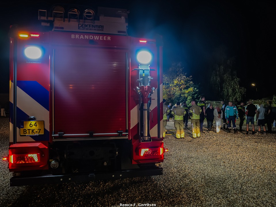 Woningbrand bij Provincialeweg West in Haastrecht