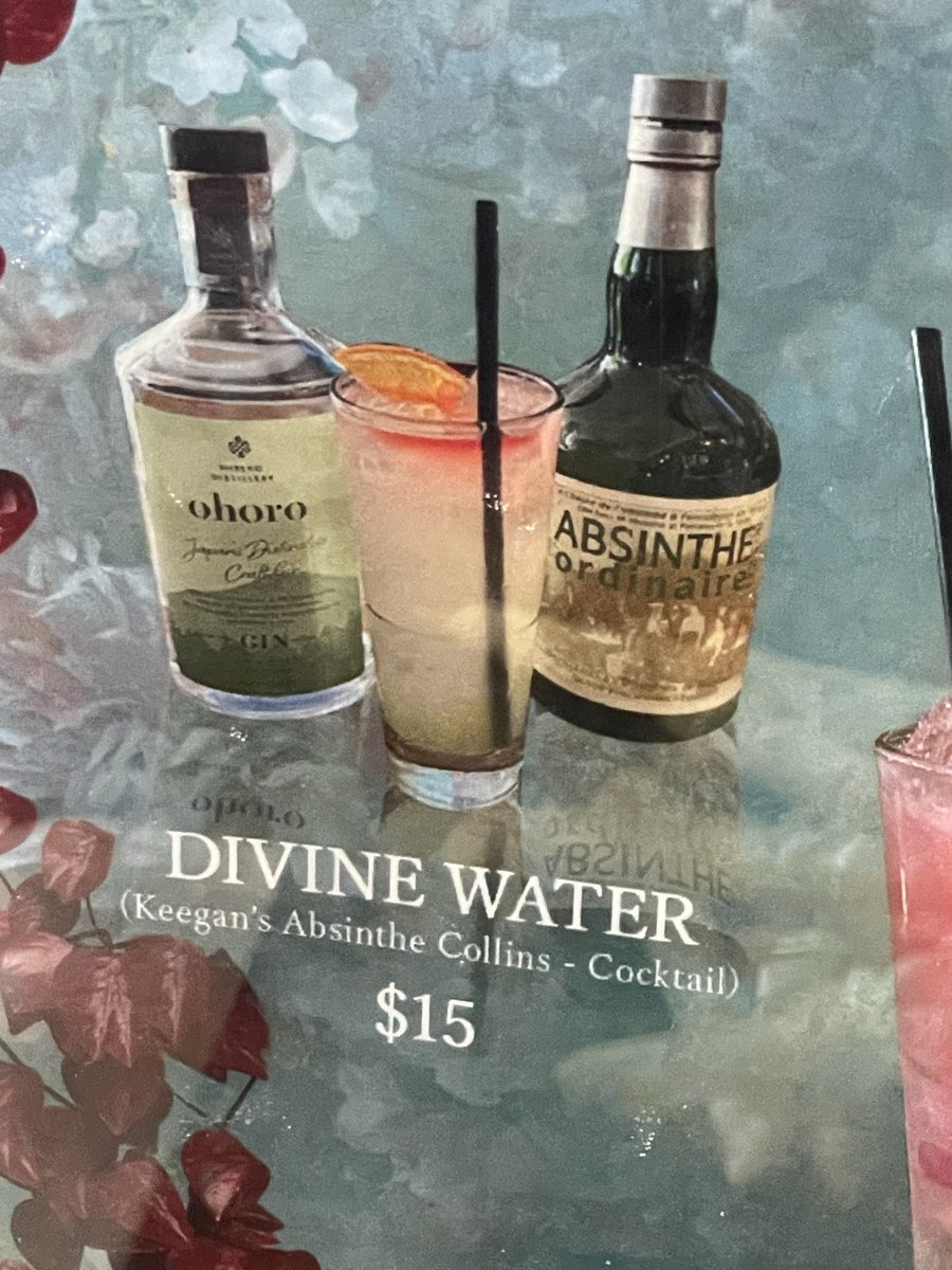They have the ingredients of the Silent Hill F Divine Water and good lord Hinako has just been drinking straight Absinthe