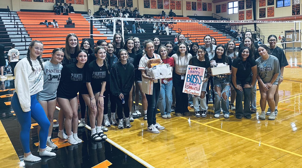 Last week, girls athletics planned an early surprise for Coach Griggs &amp; Mrs. McCracken for National Boss Day!! We are all so appreciative to have THE best Girls Coordinator &amp; Principal!! Thank you for all that you do!!🧡
