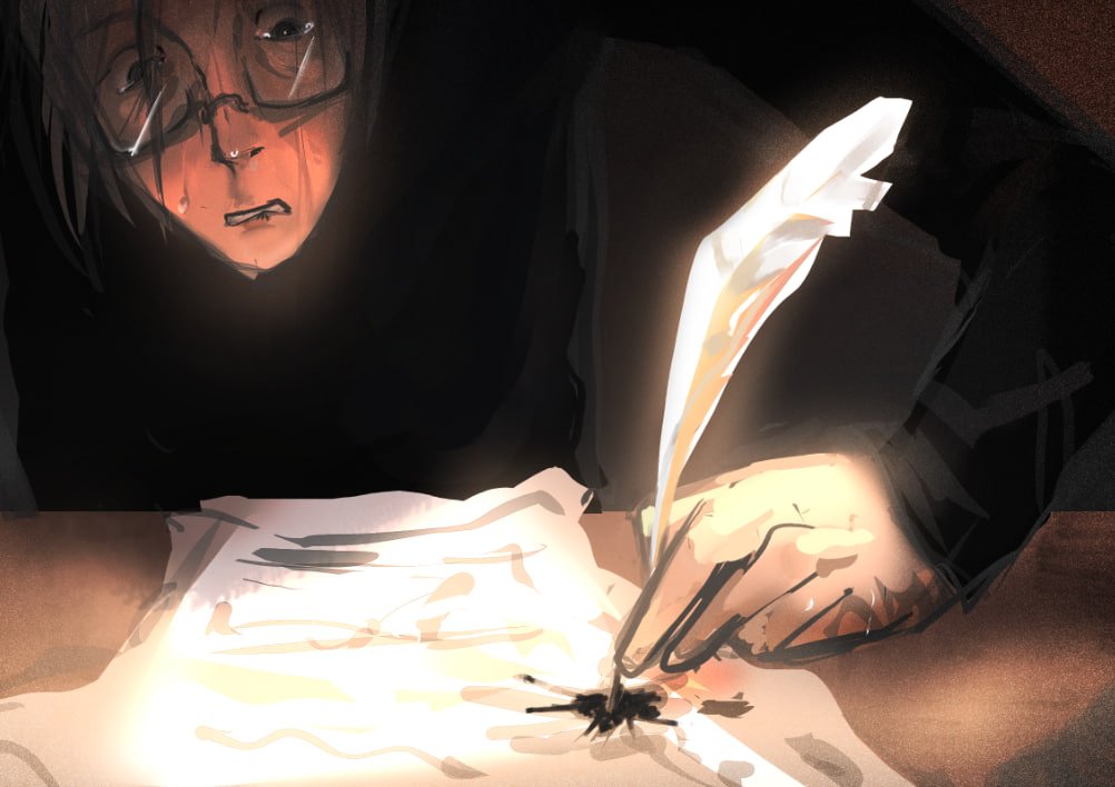 mistake///( I was too lazy to post here in the past few days...) #inktober