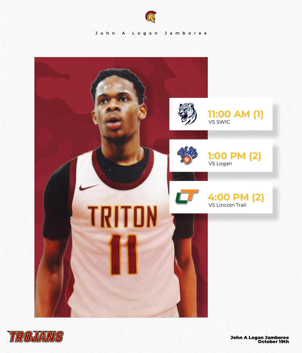 Schedule for this weekend!!!! At the John A Logan Jamboree.