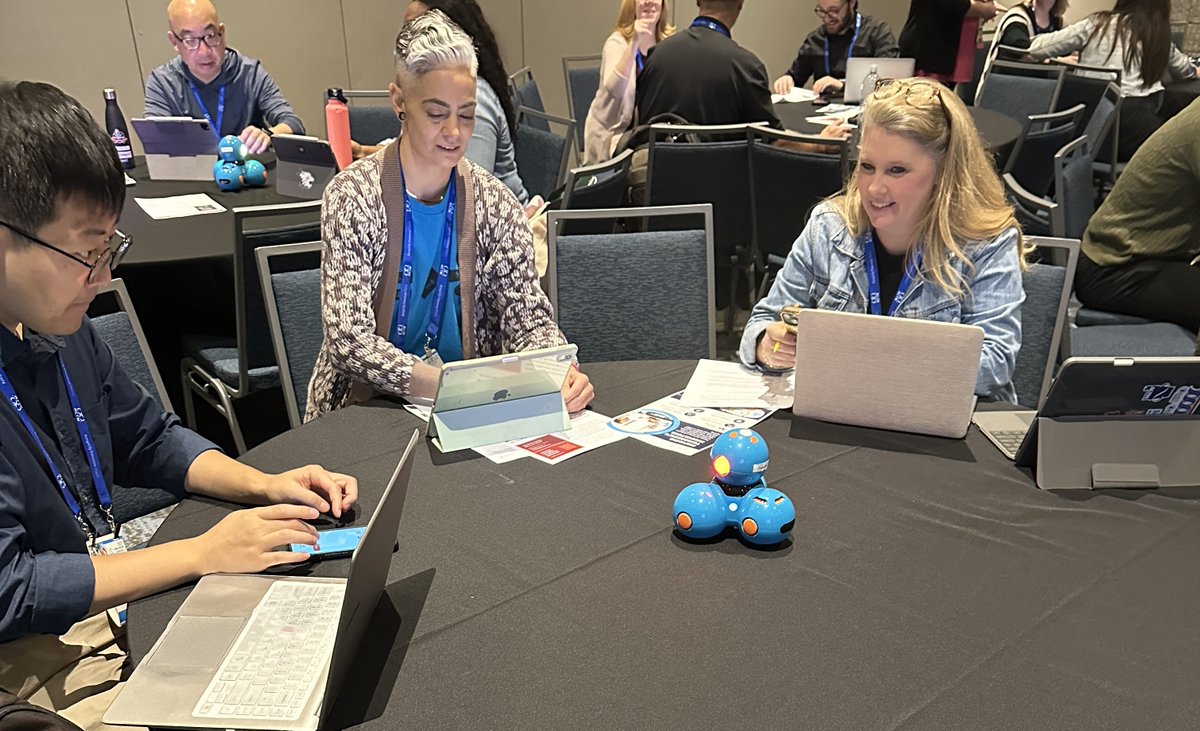 DrCaslerFailing's tweet image. Our 1st Presentation at #NCTMATL25 was a huge success! We had a room full of teachers learning about Dash! @WonderWorkshop - thank you for your support!
#mathisfun
@GeoSouthernCOE