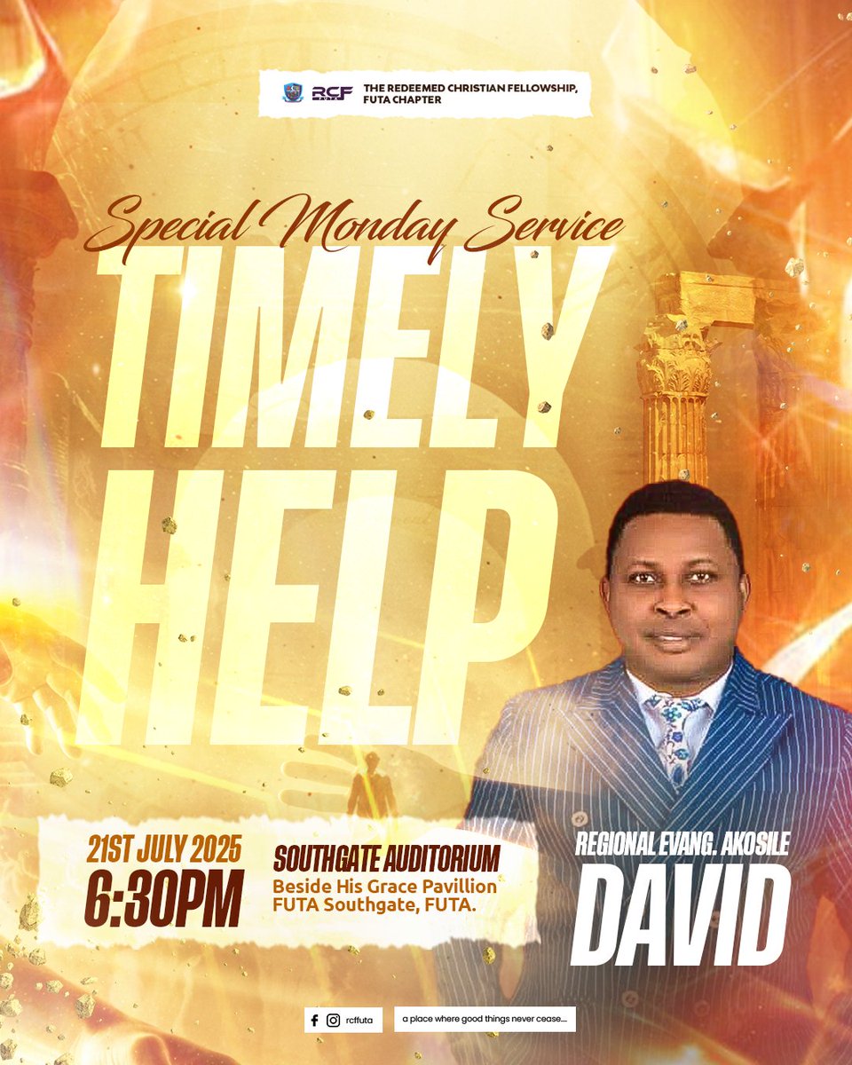 tboygraphics's tweet image. Day 15 of bringing my designs to light ✨
I was privileged to work on the service design for a special Monday service at RCF FUTA.