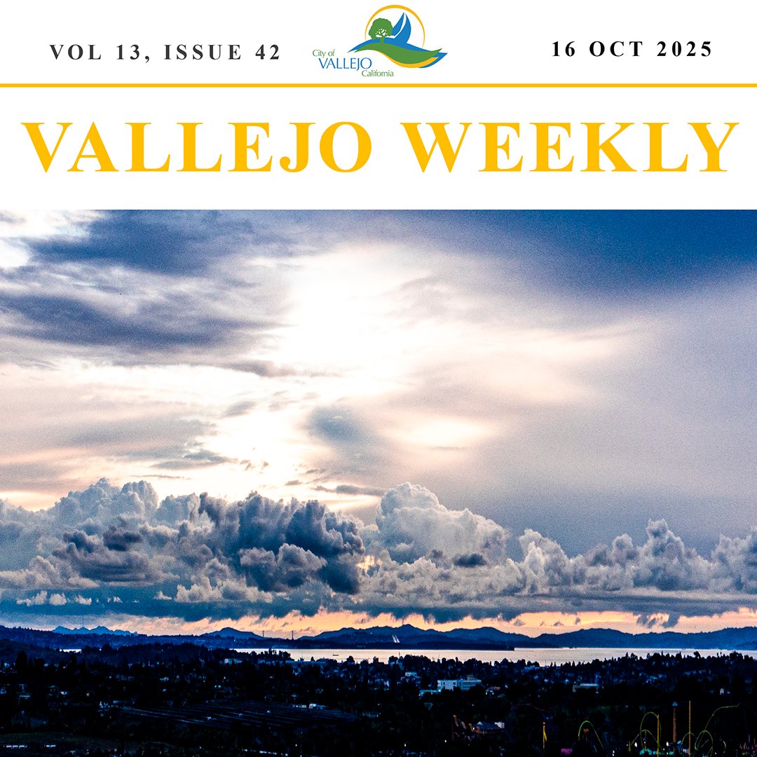 CityofVallejo's tweet image. The Vallejo Weekly is out! From local events to community wins—get the latest buzz in town.
Read & share the good vibes: issuu.com/cityofvallejo/…
#VallejoWeekly #VallejoVibes #CommunityStrong #LocalBuzz