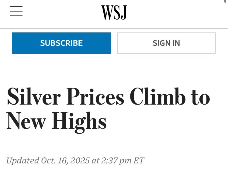 This story but over and over again for weeks 🤷 

#Silver