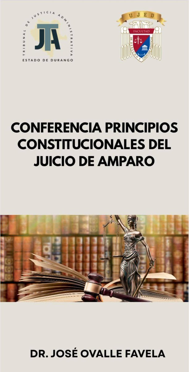 Invitación a Conferencia Principios Constitucionales del Juicio de Amparo