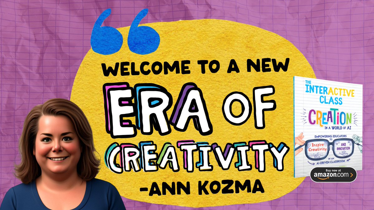 themerrillsedu's tweet image. Are your students struggling to retain content? Why not allow them to use their ✨CREATIVE✨ talents?
@AnnKozma723, who wrote the foreword to our new book, said it best. Get your students into their creative era today! 🫶
📖👉 amzn.to/3BTbmly
#interACTIVEClass