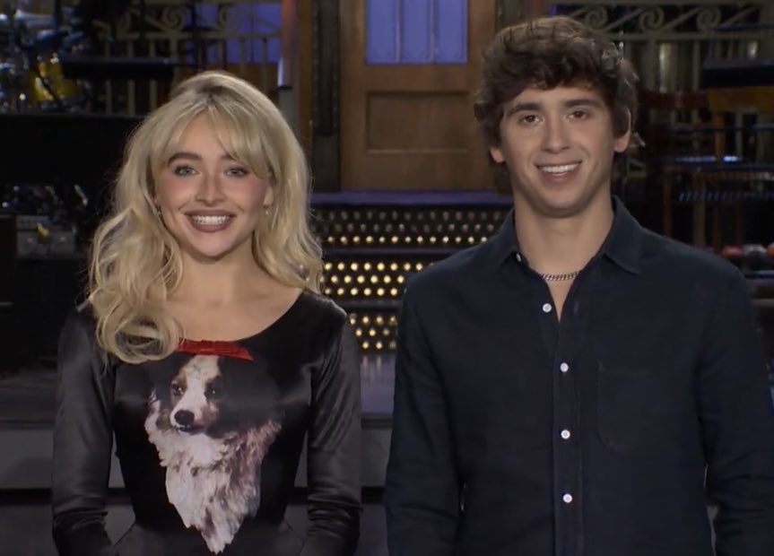 Sabrina Carpenter &amp; Marcello Hernandez for SNL.
