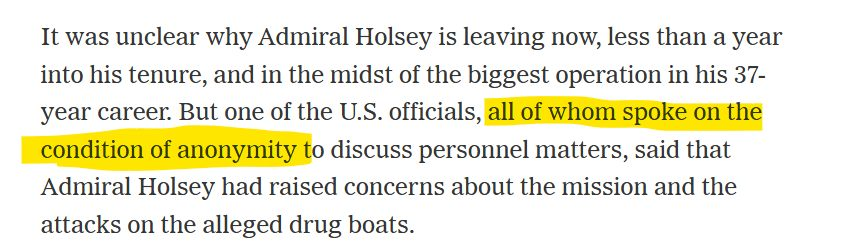 You can take reporters out of the Pentagon but that won't end the leaks out of the Pentagon.  This is from this afternoon in the New York Times.