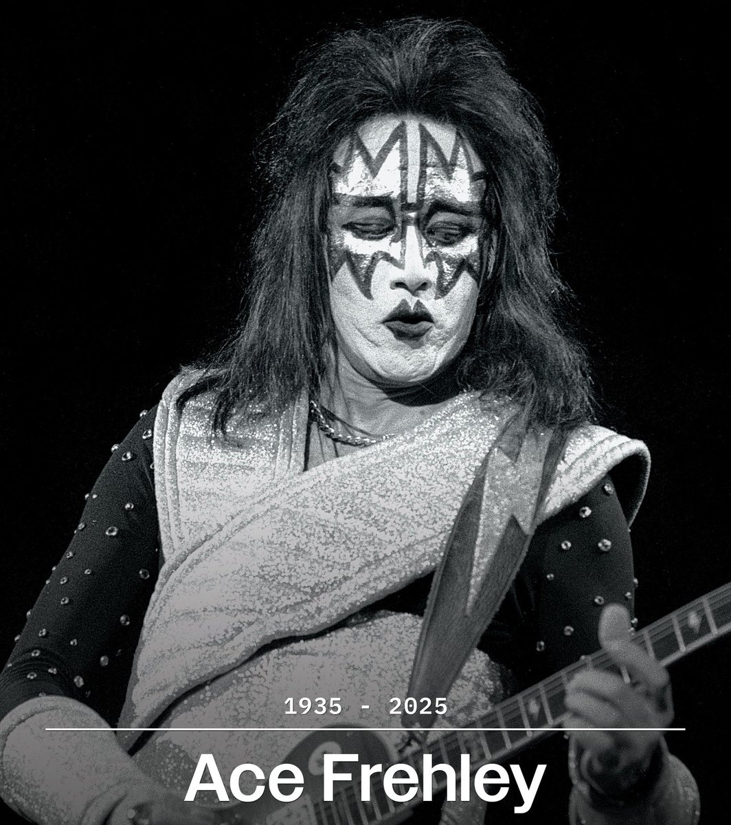 🔴 | Ace Frehley, guitarrista principal y miembro fundador de KISS, falleció a los 74 años.