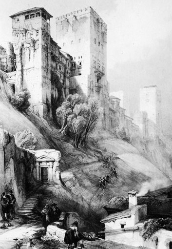 La Alhambra hace casi dos siglos en un grabado de David Roberts #megustagranada