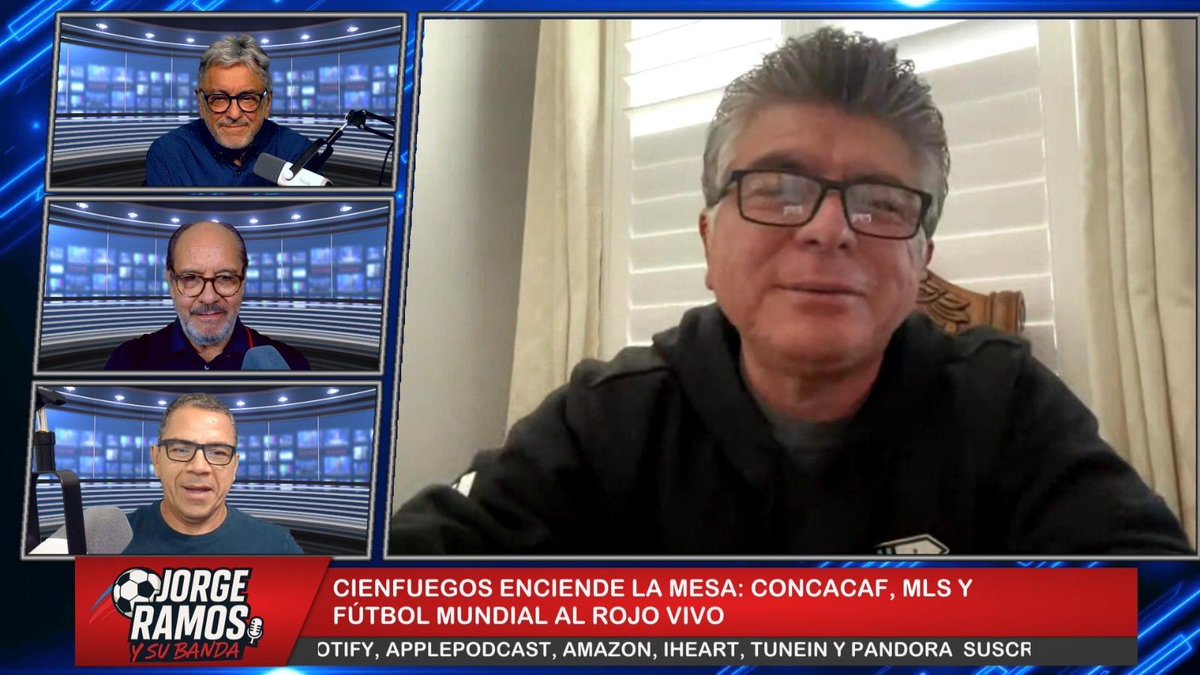 Habla Mauricio Cienfuegos en <a href="/JorgeRamos_SB/">Jorge Ramos y su Banda</a> sobre la actualidad del fútbol Mundial y #Concacaf  <a href="/TudnRadio/">TUDNRadio</a>
