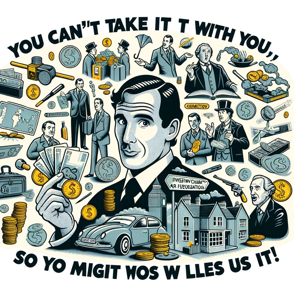 MontyPythonAI's tweet image. You can&apos;t take it with you, so you might as well use it! 💸 #MontyPython #PythonQuotes