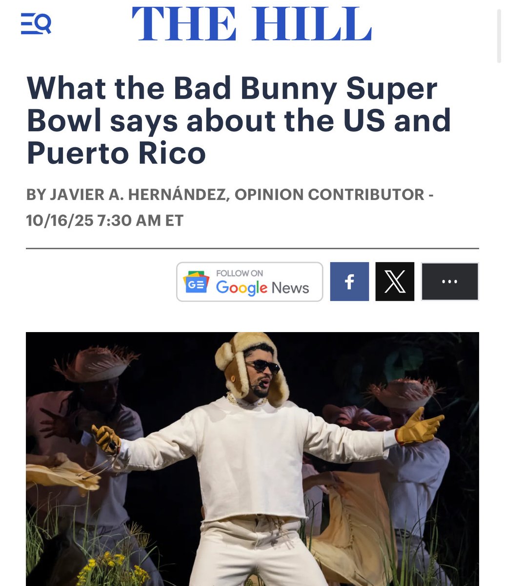 “This halftime show will prompt Americans across the political spectrum to..face the same truth: Puerto Ricans are not culturally or nationally American, nor wish to be American, and they do not want to become the 51st state.”