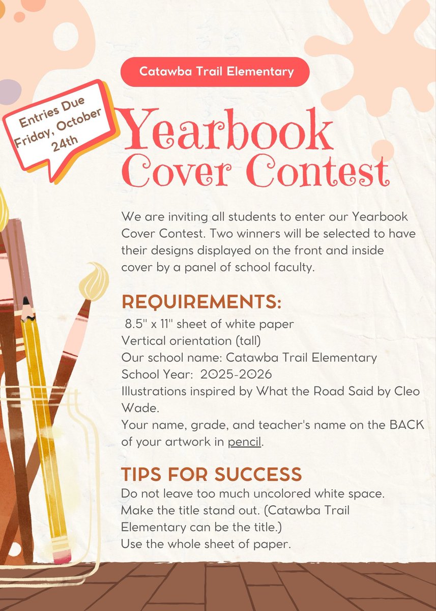 CreativeColts's tweet photo. It’s that time of year again! We are looking for our 2025-2026 yearbook cover. Submit your designs now until next Friday, October 24th! https://t.co/I8iHQQ2hCU
