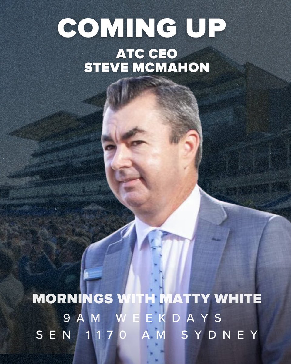 🚨🚨🚨

Ahead of The Everest, <a href="/JulianKing15/">Julian King</a> will be catching up with the <a href="/aus_turf_club/">Australian Turf Club</a> CEO, Steve McMahon 🏇

Call 1300 01 1170 or text 0457 736 736

Listen here:

sen.com.au/listen