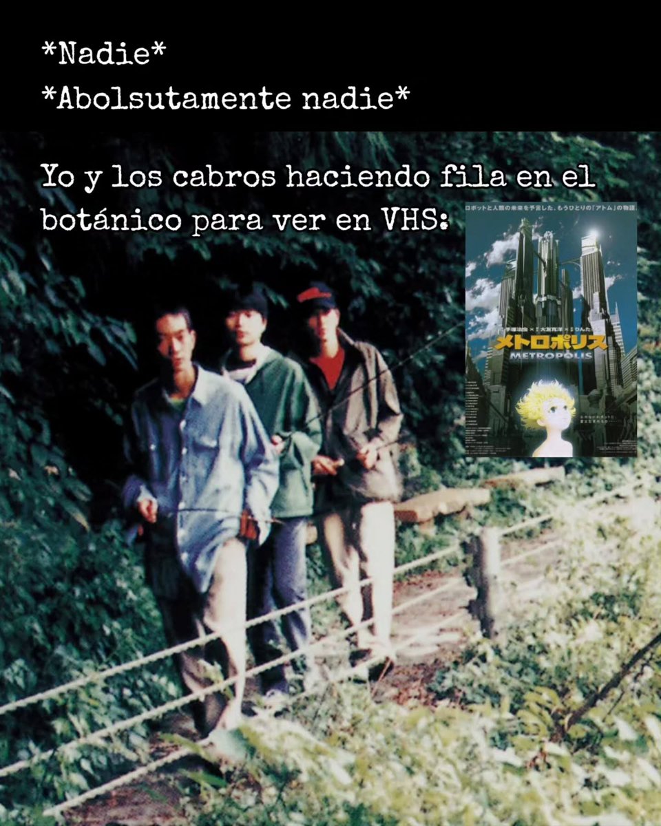 ¡HOY! 22:00 en <a href="/ficvaldivia/">@FICVALDIVIA</a> 🇨🇱: Metrópolis, de Rintaro. Se hace canon el meme chistoso. cc <a href="/Super_8mm/">🇵🇸 Супэр8мм PhD 🐾🐾</a>