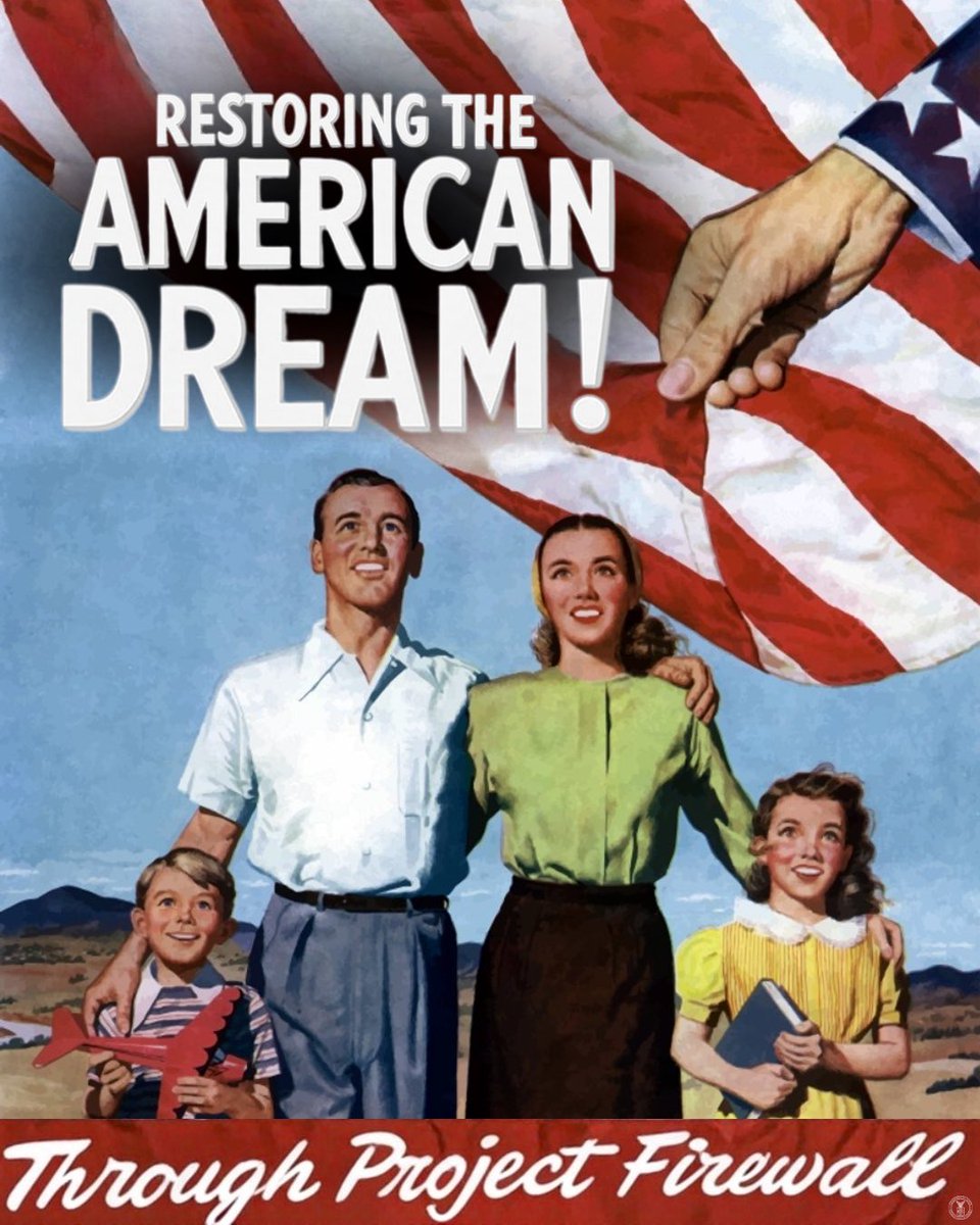 RESTORE THE AMERICAN DREAM! 

We’re continuing our work on Project Firewall—and restoring pathways to the American Dream by ensuring American Jobs go to American Workers 🇺🇸