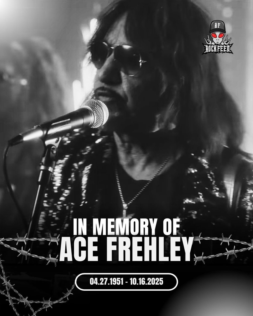 RockFeedNet's tweet image. Ace Frehley, the original lead guitarist for KISS, has died at age 74.

According to TMZ, Frehley passed away peacefully in Morristown, New Jersey, surrounded by family. He had reportedly been on life support following a brain bleed sustained during a fall at home.

In a…