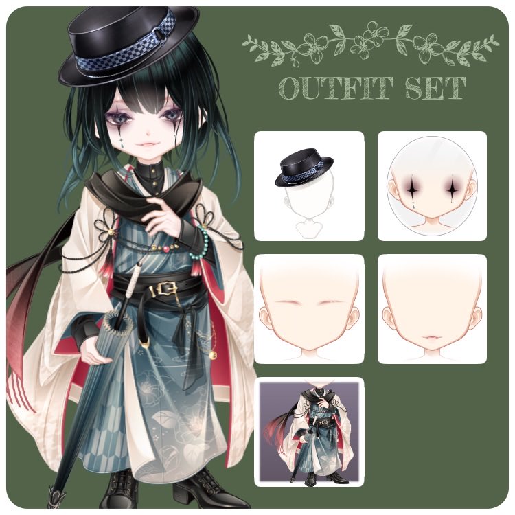 🎴「たまにはこう言うのも悪くないねぃ」

#ピュアニスタ #きせかえ創作