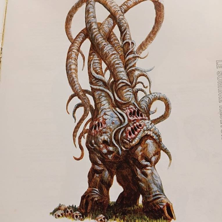 💀So from the gulfs of space to the wells of night, ever the praises of Great Cthulhu, of Tsathoggua, &amp; of Him Who is not to be Named. Ever Their praises, &amp; abundance to the Black Goat of the Woods. Iä! Shub-Niggurath! The Goat with a Thousand Young!🎨Dark Young (Shub-Niggurath
