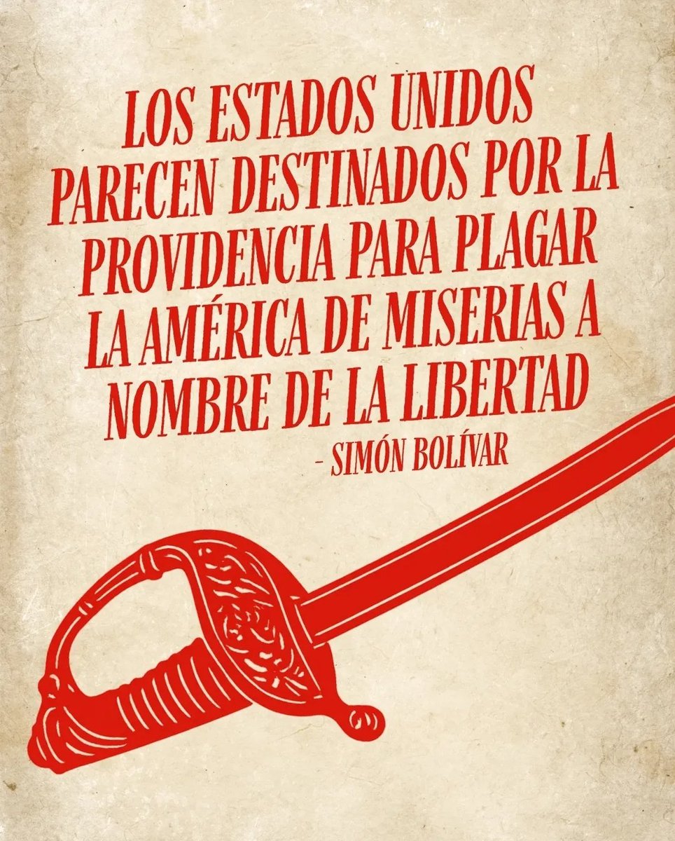 Lo dijo el Padre de la gran Patria Latinoamericana.