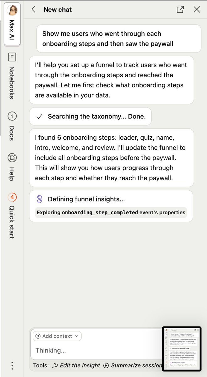 marc_r_all's tweet image. this is dope. very good use of AI @posthog