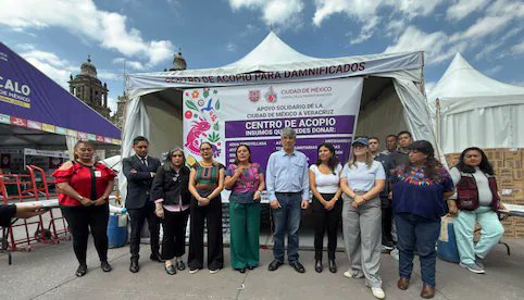 RevistaElArenal's tweet photo. Diputadas y diputados de Morena donaron 35 toneladas de víveres en el Zócalo para apoyar a familias afectadas por las lluvias. La entrega, fruto de un mes de su dieta, se realizó con transparencia y compromiso social. (Con información de El Universal) https://t.co/6mURPOS9Od