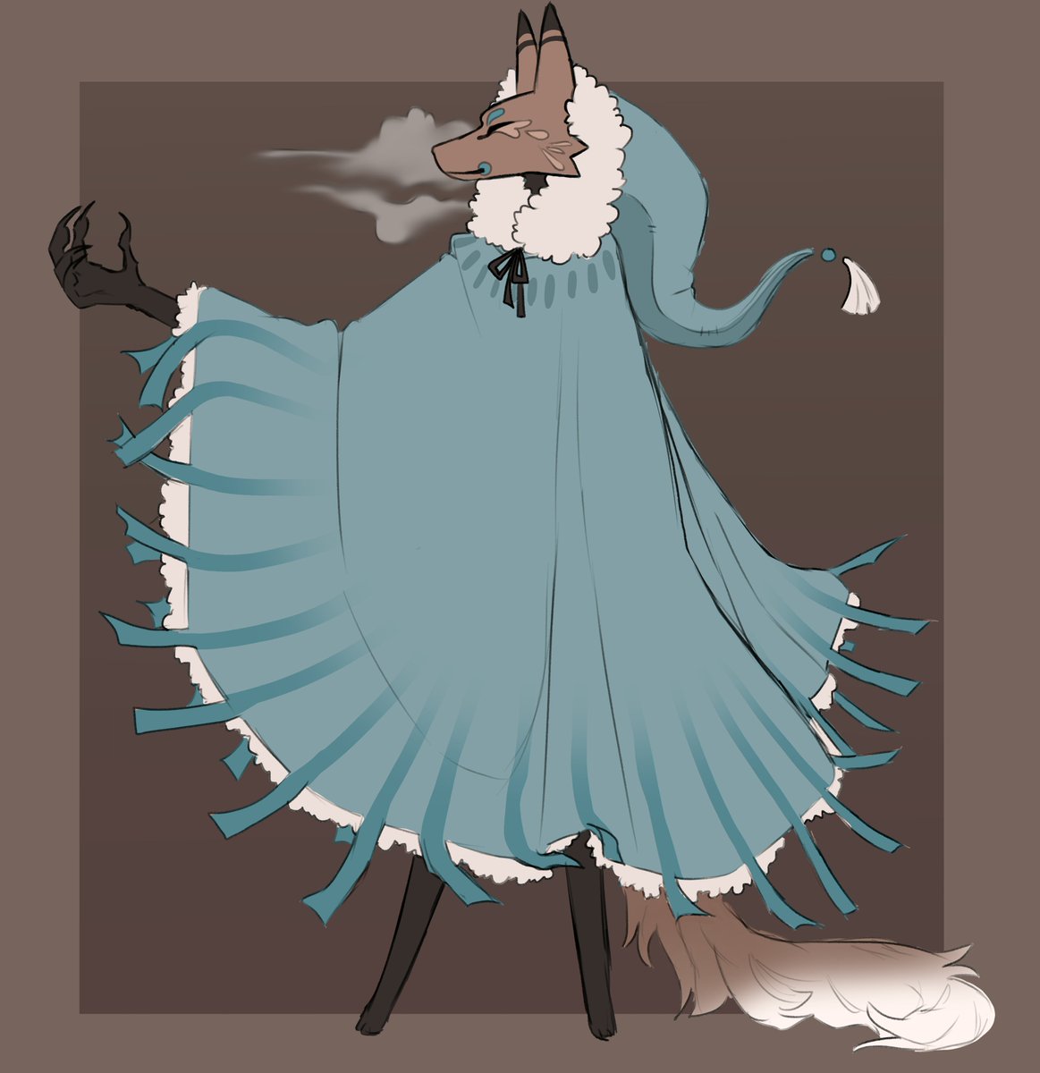petrichor_yokai's tweet image. old character concept #furry #characterdesign