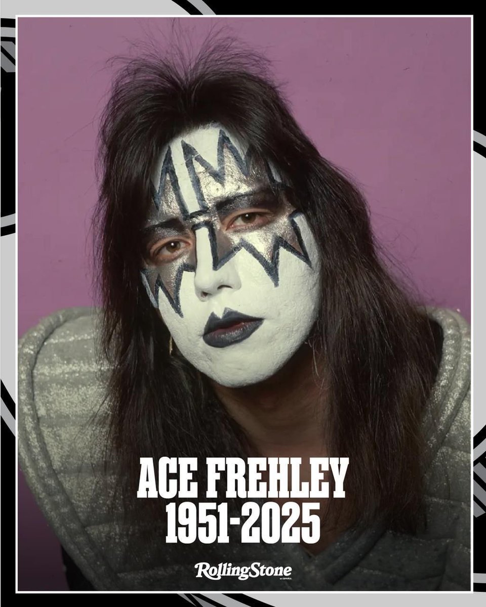 🕊️ Falleció Ace Frehley, guitarrista fundador de KISS, a los 74 años, tras ser hospitalizado por una hemorragia cerebral. El legendario “Spaceman” se despide dejando un legado inmenso.

#RollingStoneEnEspañol #AceFrehley
