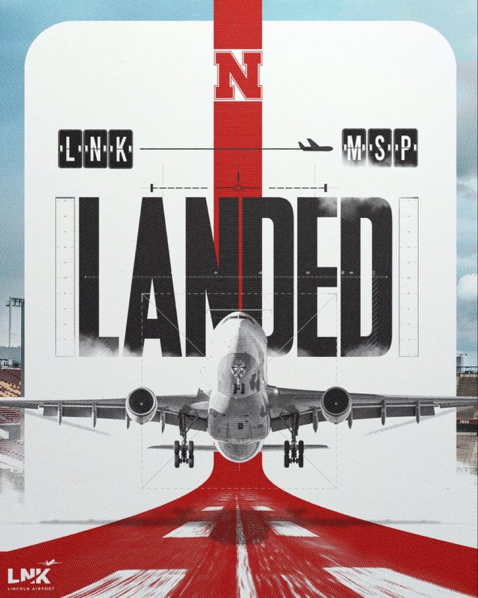 Huskers have landed 👀