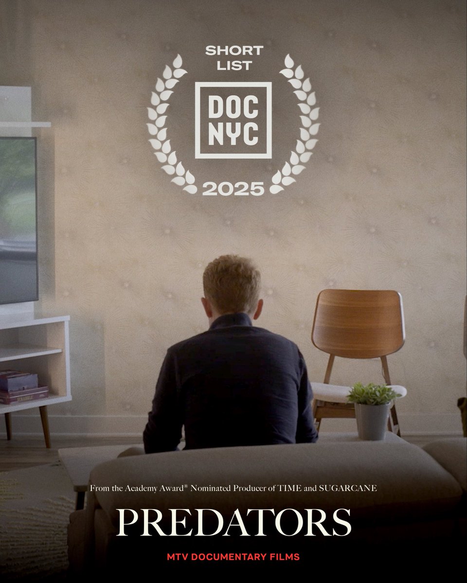 Proud to share that PREDATORS is an official selection on DOC NYC’s 2025 Short List.