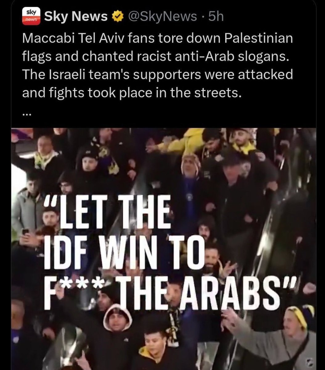 BHilleard's tweet photo. To be honest i think fuck it

Let Maccabi go to Birmingham

If they start chanting this racist bull shit then what ever happens to them happens to them

They cant expect to travel to all these European countries chanting this shit and for it not to eventually catch up with them https://t.co/sXPrAJmOqZ