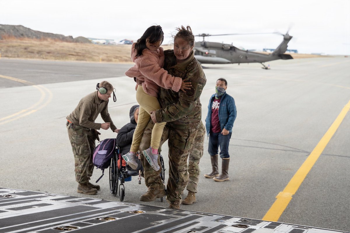 I want to thank the Alaska Army National Guard aviators from the 207th Aviation Troop Command for safely evacuating 349 residents from Kipnuk and Kwigillingok to Bethel yesterday. Outstanding job.