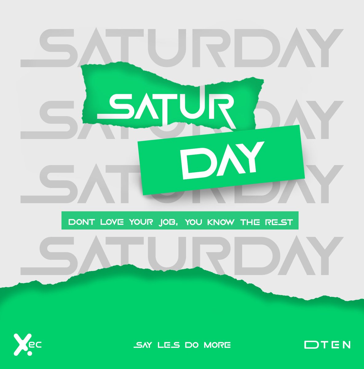 programmer_dex's tweet image. Don't love your job... : use it SATURDAY day 6 graphic, frontend developer, backend developer, branding