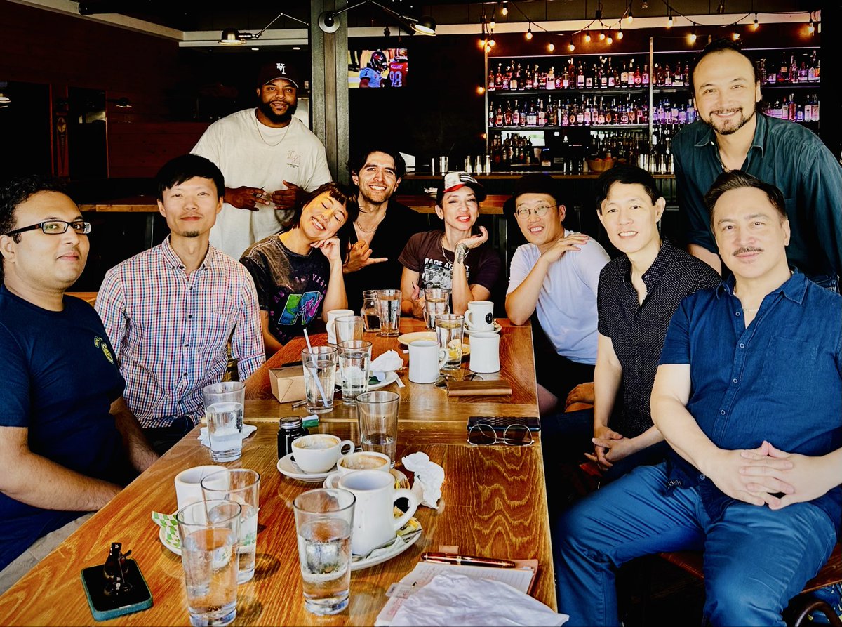 An inspiring lunch with showrunners Leo Chu &amp; Eric S. Garcia (Ultra Violet &amp; Black Scorpion) who shared the secret of “Steve Martin days”, and the importance of breaking through the noise by telling a COMPELLING STORY. “Better to light a candle than curse the darkness.”