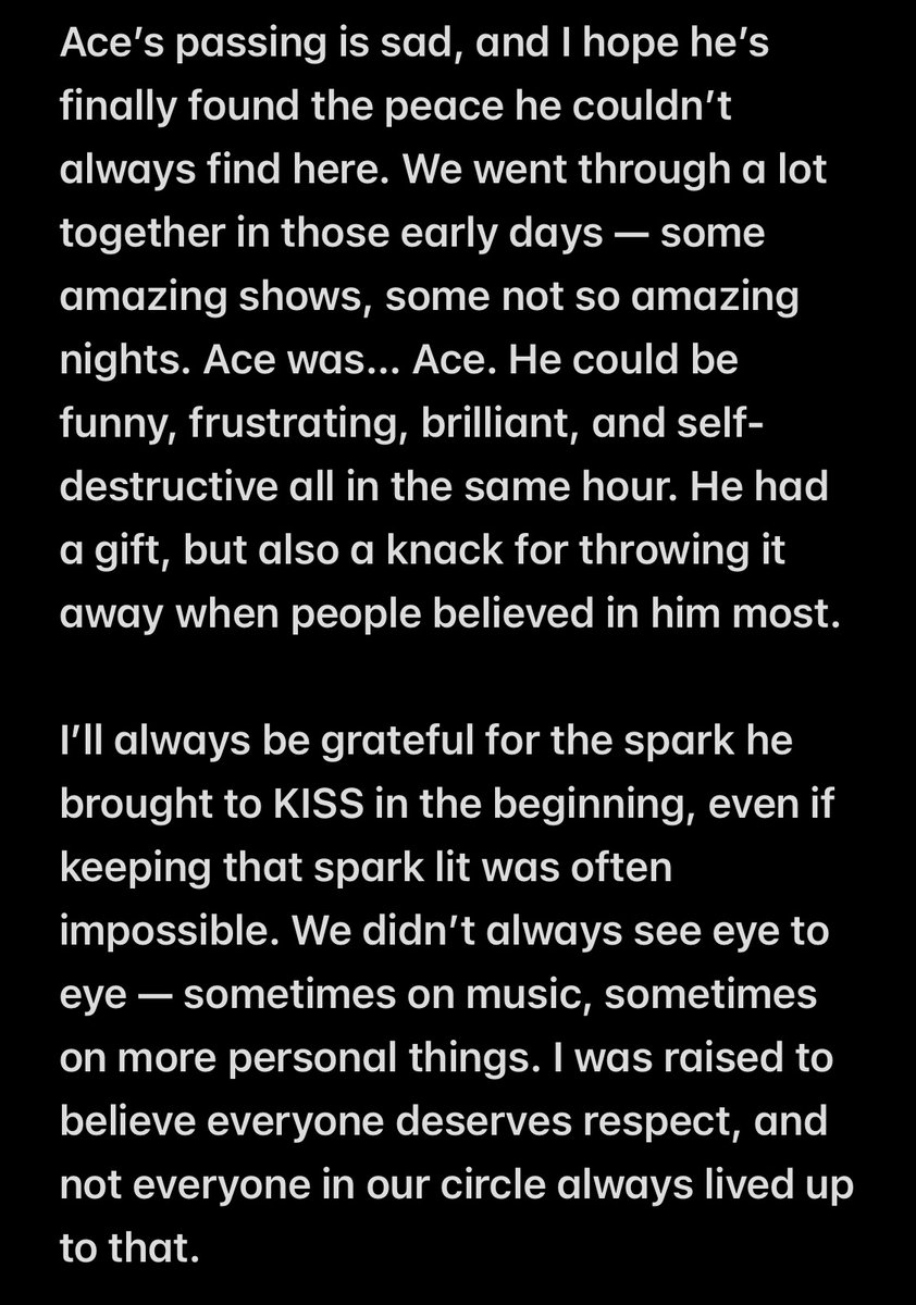 JackedMoranis's tweet image. Rest in peace, Ace. You were a big part of KISS history. What was that song you made? “Back in the NY Groove?” Would’ve made a great KISS song. #spaceace #acefrehley #kiss