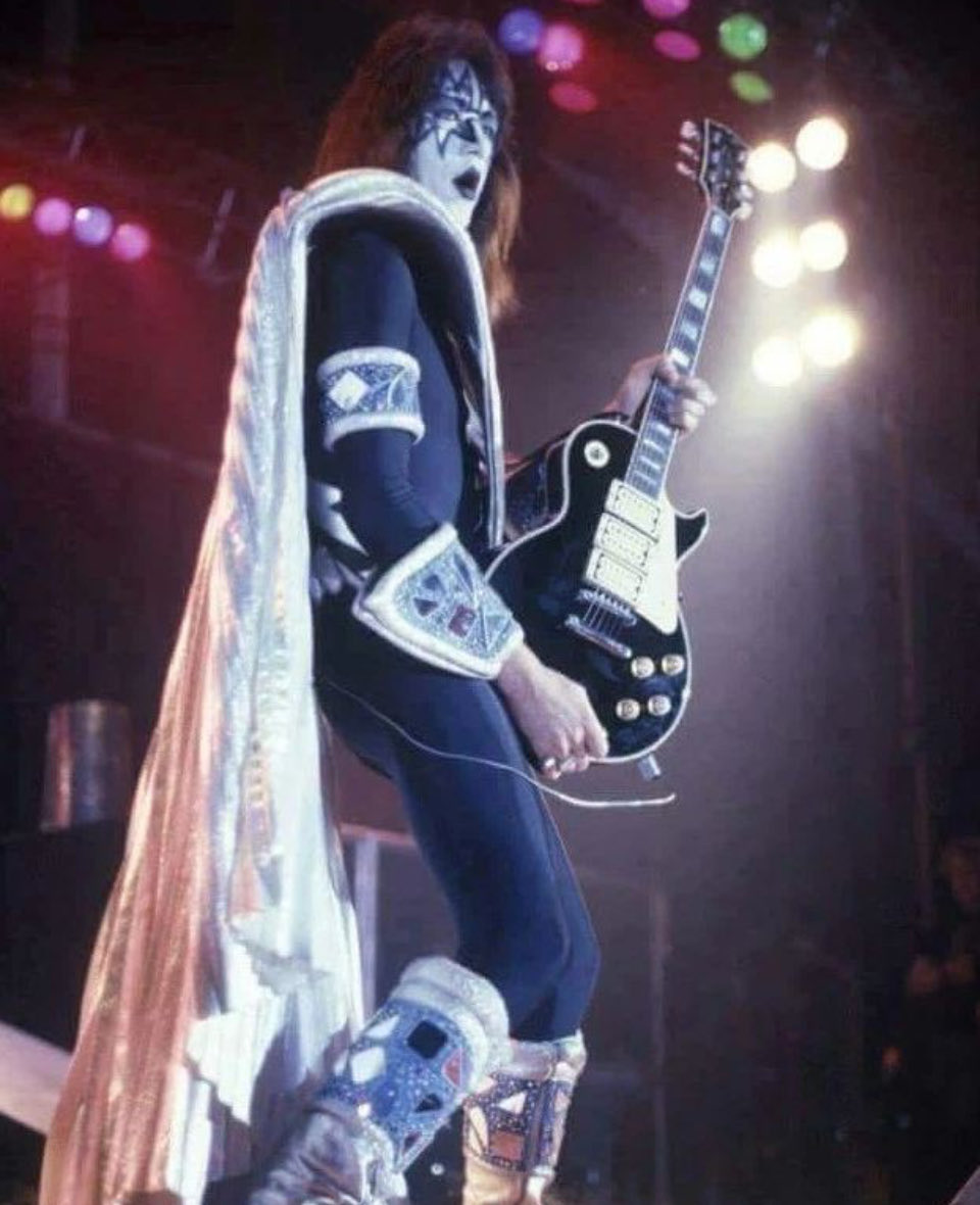 Hair Metal Messiah pays tribute, with a heavy heart, to Ace Frehley. I’m at a loss! 

There are guitar gods… and then there’s Ace Frehley — the cosmic misfit who crash-landed into rock ’n’ roll and made it sound like the universe itself was learning to party. He wasn’t just the