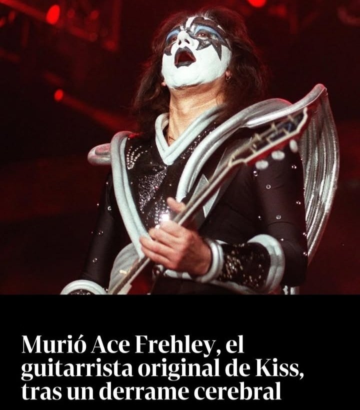 Murió el gran ACE FREHLEY #AceFrehley #kiss