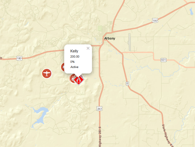 AllHazardsTFS's tweet photo. Alert: Texas A&M Forest Service is responding to a request for assistance on the #KellyFire in Shackelford County. The fire is an estimated 200 acres and 0% contained. #txfire https://t.co/5YgbzX7PhR