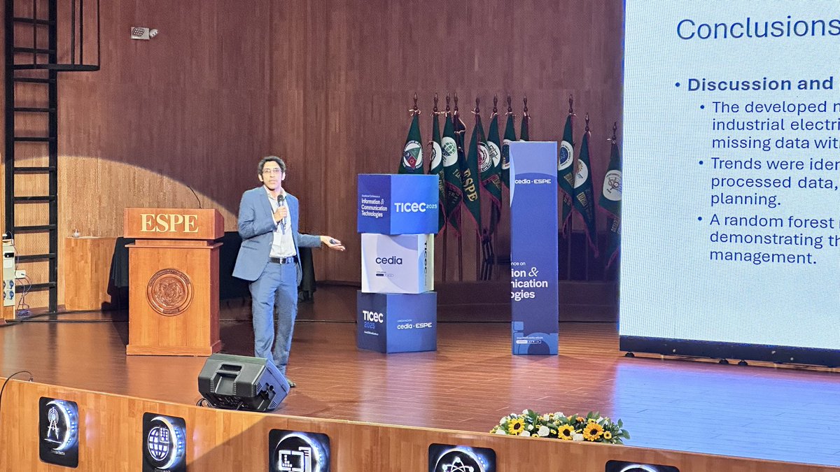 #TICEC2025|Día 1
Una tarde llena de conocimiento se compartió en las instalaciones del Centro de Investigaciones de la <a href="/ESPEU/">ESPE</a>, workshops, simposios y tracks técnicos para cerrar la primera jornada de la Conferencia insignia del Ecuador.

<a href="/CEDIAec/">CEDIA</a>