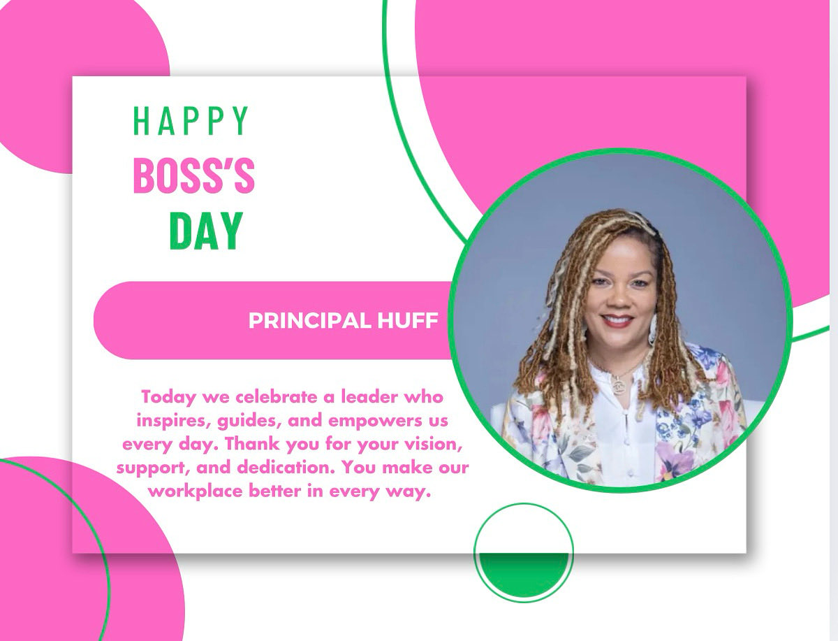 Today we celebrate a leader who inspires, guides, and empowers us every day. Thank you for your vision, support, and dedication. You make our workplace better in every way. Happy Boss’s Day! <a href="/CyntMillerHuff/">Cynthia Huff, ED.S.</a>