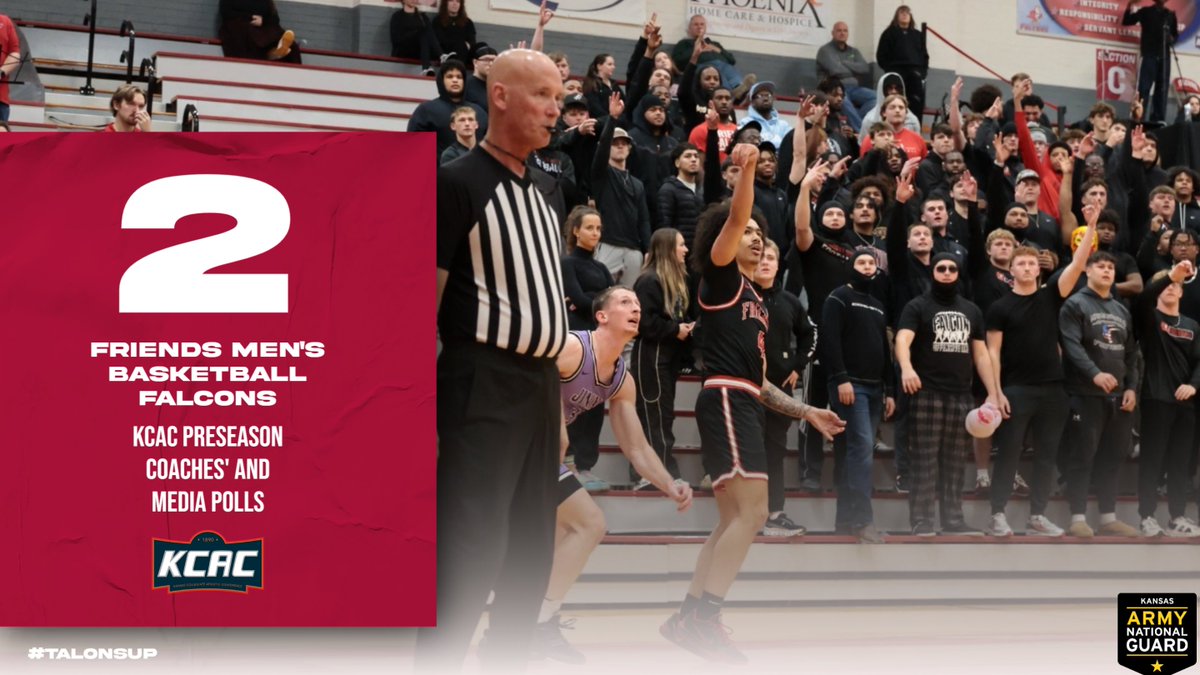 Men’s Basketball Falcons tabbed second in both KCAC Preseason polls
tinyurl.com/58m9mk75