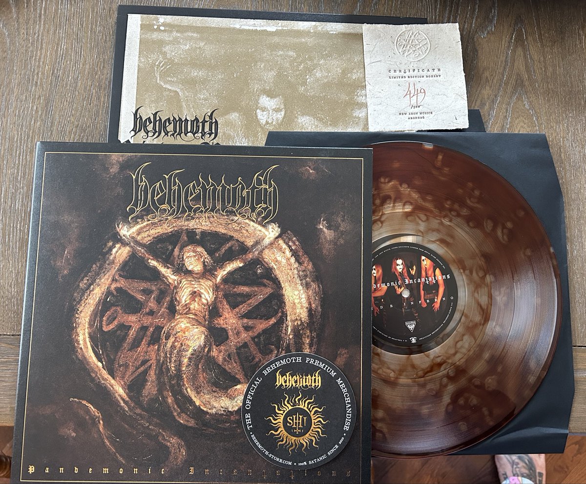 Thepitbull00's tweet photo. Tis truly a blessed day. 
#newvinylday @BehemothBand @Nergal https://t.co/SeiKJ35XiU